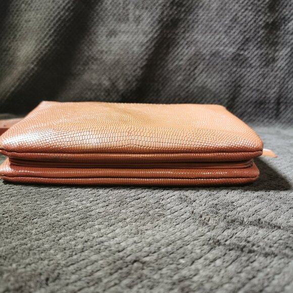 Alegra Camel/Gold Double Sided Lizard Crossbody #237 - Picture 14 of 15